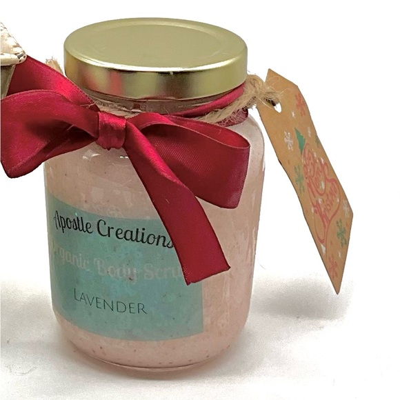 Botanical Sandalwood Candle/Lemon/Lavender Body Scrub/Hallmark Hearts Ornament - Picture 7 of 7